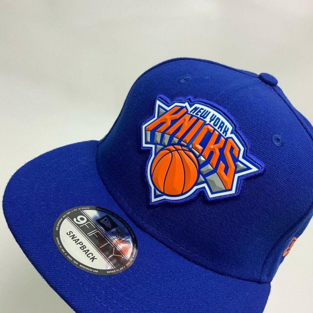 New Era Cap NBA NY Knicks Royal Blue Orange 9FIFTY SnapBack Hat